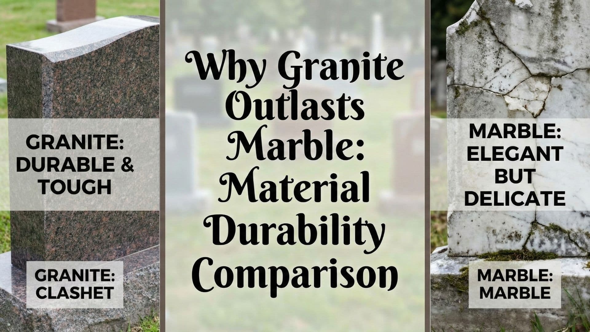 Why Granite Outlasts Marble: A Durability Comparison for Headstones & Monuments
